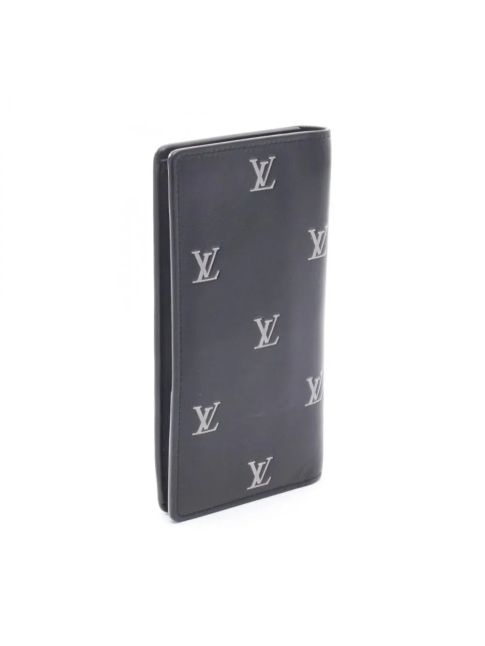 Louis Vuitton Bifold Wallet Portefeuille Brazza NM Noir Leather
